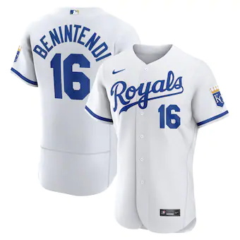 mens nike andrew benintendi white kansas city royals 2022 h